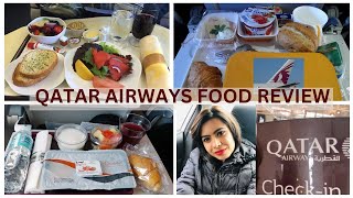 QATAR AIRWAYS ECONOMY CLASS FOOD ✈ [upl. by Loux]