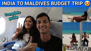 INDIA TO MALDIVES 🇲🇻 HONEYMOON BUDGET TRIP  COMPLETE GUIDE 2022 [upl. by Pickett518]