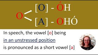 How to Read in Russian 02  Как читать порусски  When vowel o is pronounced as a short vowel a [upl. by Rania]