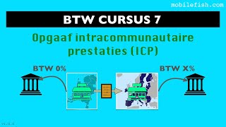 BTW cursus 7 Opgaaf intracommunautaire prestaties ICP [upl. by Sire]