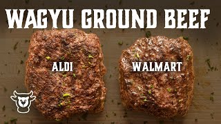 Ground Beef Review  Aldi Wagyu vs Walmart Wagyu  Which is BEST [upl. by Tibbs]