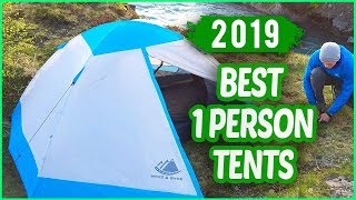 6 Best 1 Person Tents 2019  1 Person Tents [upl. by Armilda]