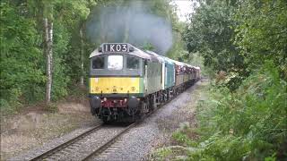 D7628 amp 25262 leaving Bridgnorth 2nd October 2024 [upl. by Alag]