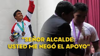 Ganador de los panamericanos rechaza reconocimiento de alcalde entre lágrimas de indignación [upl. by Ahel310]