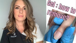 COME TOGLIERE GEL O SMALTO SEMIPERMANENTE A CASA  how to remove semipermanent nail polish at home [upl. by Magdalena]