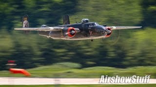 WWII Bomber Flybys B29B17B25  Spirit of St Louis Airshow 2016 [upl. by Rauscher]