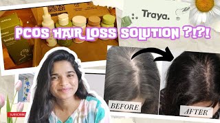 Living with PCOS and severe hairloss How I regained my hair with traya [upl. by Hgeilyak949]