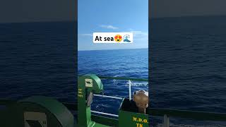 At sea😍shorts plzsubscribemychannel ship ocean travel reels Tito kcontainership marine [upl. by Kristal]