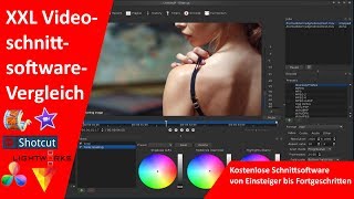 6 Kostenlose Schnittprogramme für Einsteiger  Fortgeschrittene VideoschnittsoftwareVergleich XXL [upl. by Stephine566]