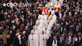 NotreDame reopens cathedral doors 5 years after devastating fire [upl. by Benedick]