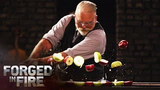 Slicing Apples Like a REAL Fruit Ninja  Forged in Fire Season 6 [upl. by Irfan]