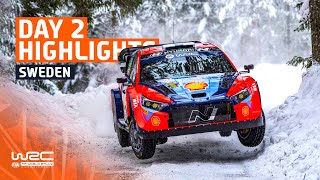 Day 2 Highlights  WRC Rally Sweden 2024 [upl. by Jehovah]