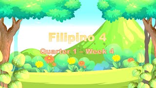 Filipino 4 Quarter 1 week 4  Pagunawa sa Anekdota Wastong Wika at Tekstong Biswal [upl. by Cleavland676]