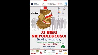 XI Bieg Niepodległości Skawina–Mogilany [upl. by Shuma237]