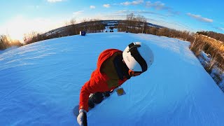 Glen Eden Ski Resort Canada  Snowboarding Day [upl. by Penni]