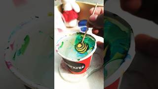 parfect water marble nailart design 💅nailart diynails youtubeshorts notoolnailart mood weird [upl. by Quartis]