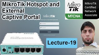 MikroTik Hotspot and External Captive Portal  MTCNA  Lecture19 [upl. by Amin]