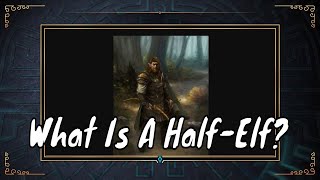 The HalfElf  What Game Lore Wont Tell You [upl. by Kynthia587]