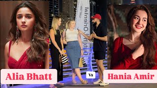 Alia Bhat vs Hania Amir  Who is more Beautiful  Public Rating  Dubai Reactions  Shehzadnama [upl. by Benedikta891]