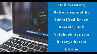 Dell Notebook AC Adapter  Alert  AC power adapter wattage and type cannot be determined Solutions [upl. by Cointon]