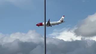 Norwegian Boeing 737 MAX 8 Landing in Copenhagen from Naples Plane Spotting Copenhagen Airport [upl. by Hammad]