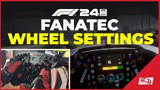 F1 24 Fanatec Wheel Settings Best Force Feedback [upl. by Sorilda]