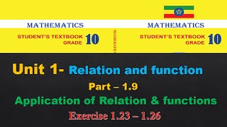 New Curriculum Grade 10 mathematics Tutorial unit 1 part 9Application of Relation amp functions [upl. by Donal615]