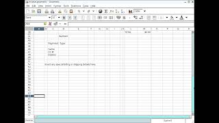 Gnumeric create business invoice  MS Excel replacement gnumeric spreadsheet invoice business [upl. by Oniratac526]