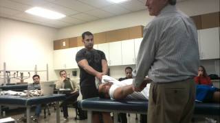 Shoulder Dislocation Hippocratic Method  Tom Demo [upl. by Netsryk]