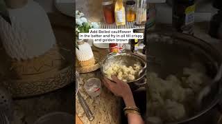 Gobi Manchurian  cauliflower Manchurian cauliflower manchurian appetizer street streetfood [upl. by Adaurd]