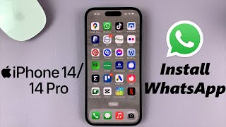 iPhone 1414 Pro How To Install WhatsApp Messenger [upl. by Chaunce]