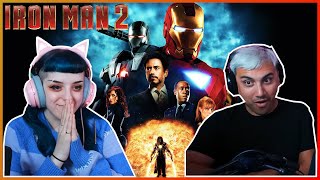 My Girlfriend Watches Iron Man 2 For The FIRST Time  Movie Reaction [upl. by Annahsohs]