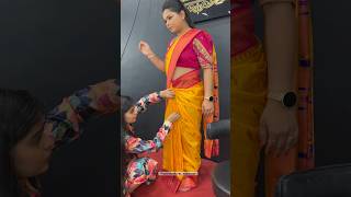 6 Yards Saree Draping 🌸 pratikshathorat fashion saree viral pratiksha [upl. by Weikert501]