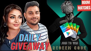 🔴 Custom Room Matches💎 Winner Get Redeem Code Giveaway 💎 Free Fire Live in Tamil 😍 [upl. by Gardiner]