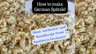 GERMAN SPAETZLE RECIPE  OMAS SPAETZLE RECIPE FROM GERMANY [upl. by Ole]