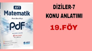 Eğitim Vadisi AYT Mat Pdf Föy19 Diziler7 Konu Anlatımı [upl. by Enirehtahc]