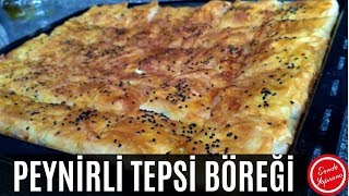 Peynirli Tepsi BöreğiHazır Yufkadan Börek Tarifleri [upl. by Emorej46]