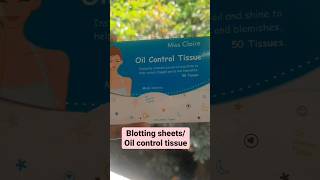 Oil control Tissue  Blotting sheets  oilyskin shorts youtubeshorts skincare viral oilyskin [upl. by Anelam137]