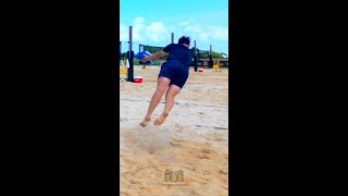 This is was pro level effort looks like 😂 VOLLEYBALL funny elite athlete beachvolleyball [upl. by Rhoades]