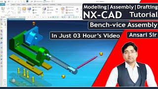 NXCAD Full Course  In Hindi  NX Part Modeling  NX Assembly  NX Drafting  DigitalCADD  NX [upl. by Hsepid]