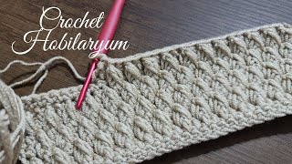 Battniyeler hırkalar ve yelekler için Tığ işi Örgü Modeli  Crochet Blanket [upl. by Grantley567]