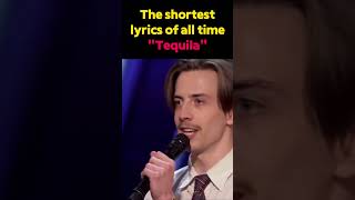 Tequila The shortest lyrics of all time by The Champs shorts shortsvideo shortsviral shortsfunny [upl. by Nerrad]