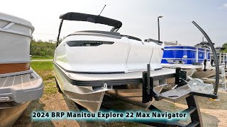 Turn Heads at the Lake in the New 2024 BRP Manitou Explore 22 Max Navigator [upl. by Nicolas]