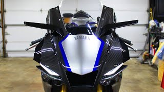 Installing Rizoma Stealth Mirrors on Our Yamaha R1M [upl. by Eldred]