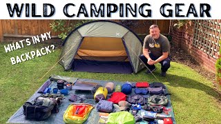 Wild Camping Gear  Whats In My Backpack  Full Loadout  OEX Bobcat  Osprey Aether Exos Outdoors [upl. by Aletta424]