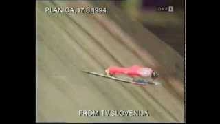 Andreas Goldberger  Planica 1994  202 m World Record [upl. by Willette157]