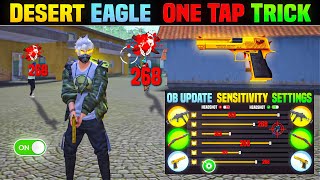 Desert Eagle One Tap Headshot Trick  Free Fire Me Headshot Kaise Mare  Khuni Gamers [upl. by Ahsemal]