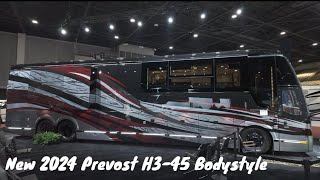 New 2024 Prevost H345 Millennium Coach Exterior Highlights Tampa RV SuperShow [upl. by Eserahs]