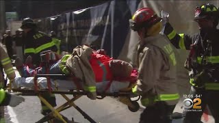 Worker Rescued From Underground Shaft On Upper West Side [upl. by Luis]