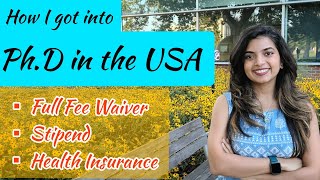 How to get into PhD in the USA as an International Student  Full Funding  Stipend [upl. by Strong]